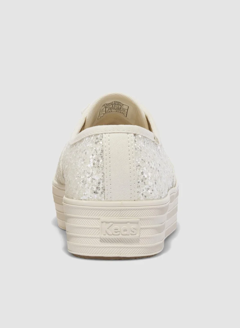 كيدز ك سنيكرز نسائي لامع برباط منصة بيج